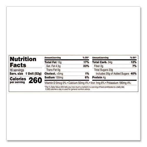 Picture of Hazelnut Spread and Breadsticks, 1.8 oz Single-Serve Tub, 16/Pack