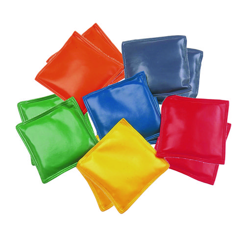 Picture of Bean Bag Set, Vinyl, 4", Assorted Colors, 12/Box