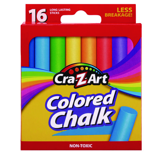 Picture of Colored Chalk, Assorted Colors, 16/Pack