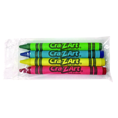 Picture of Washable Crayons, Assorted, 4/Pack