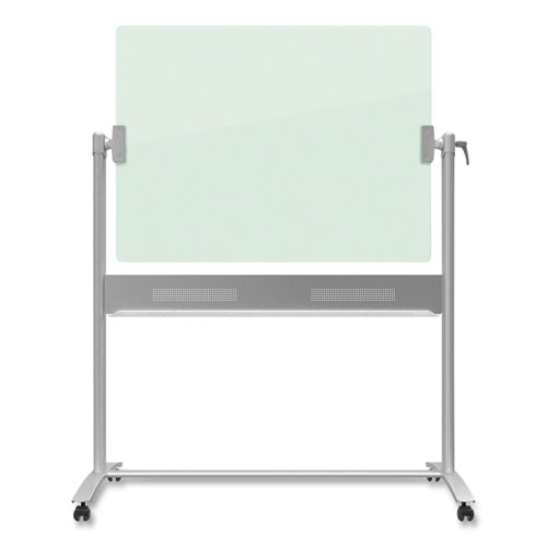 Picture of Infinity Glass Dry-Erase Board Presentation Easel, 24" x 36", White Surface