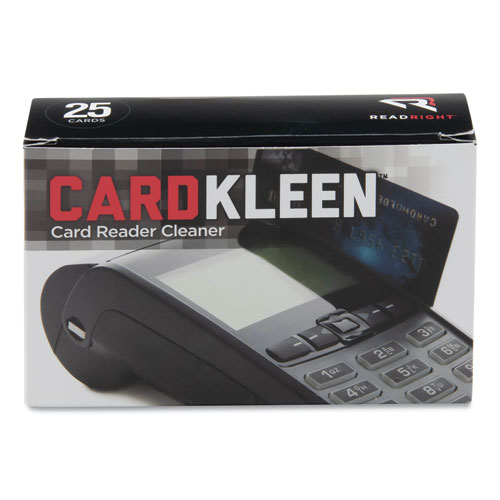 Picture of CardKleen Presaturated Magnetic Head Cleaning Cards, 3 3/8" x 2 1/8", 25/Box