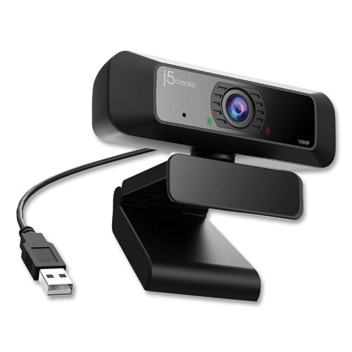 Picture of JVCU100 USB HD Webcam, 1920 pixels x 1080 pixels, 2 Mpixels, Black