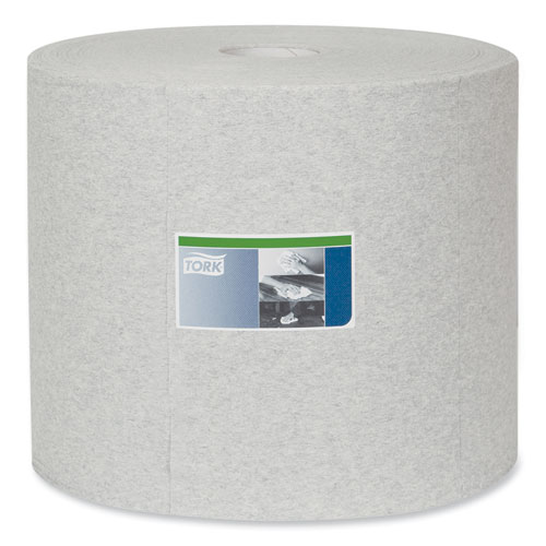 Picture of Industrial Cleaning Cloths, 1-Ply, 12.6 x 13.3, Gray, 1,050 Wipes/Roll