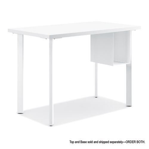 Picture of Coze Writing Desk Post Legs with U-Storage Compartment, 5.75" x 28", Designer White, 4 Legs/Set