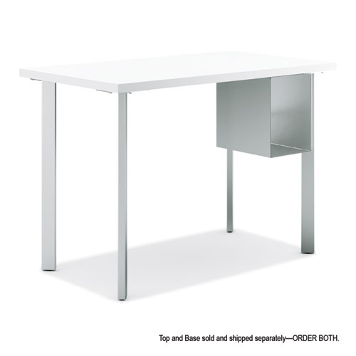 Picture of Coze Writing Desk Post Legs with U-Storage Compartment, 5.75" x 28", Silver, 4 Legs/Set
