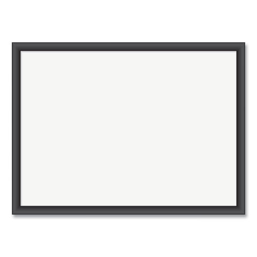 Picture of Magnetic Dry Erase Board with Wood Frame, 23 x 17, White Surface, Black Frame