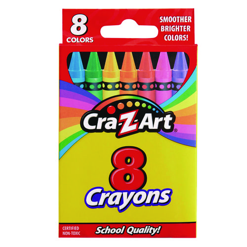 Picture of Crayons, 8 Assorted Colors, 8/Pack
