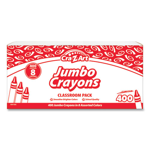 Picture of Jumbo Crayons, 8 Assorted Colors, 400/Pack