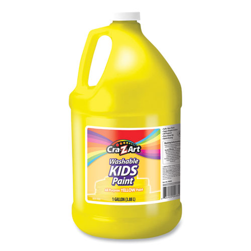 Picture of Washable Kids Paint, Yellow, 1 gal Bottle
