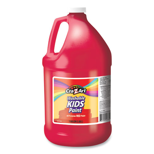 Picture of Washable Kids Paint, Red, 1 gal Bottle