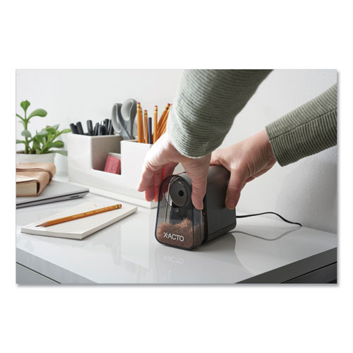 Picture of Model 19501 Mighty Mite Home Office Electric Pencil Sharpener, AC-Powered, 3.5 x 5.5 x 4.5, Black/Gray/Smoke