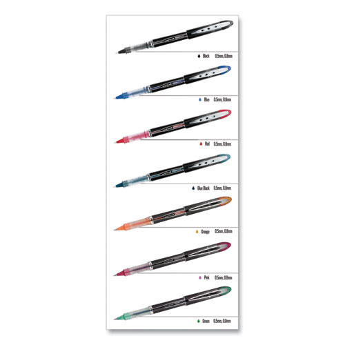 Picture of VISION ELITE Hybrid Gel Pen, Stick, Bold 0.8 mm, Assorted Ink and Barrel Colors, 8/Pack