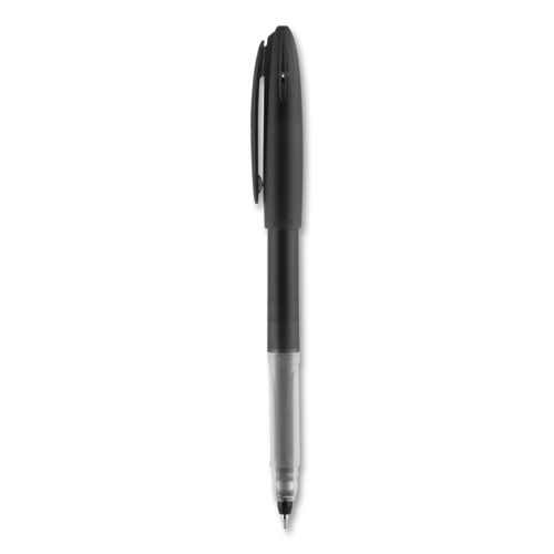 Picture of Signo Gel Pen, Stick, Medium 0.7 mm, Black Ink, Black Barrel, 12/Pack