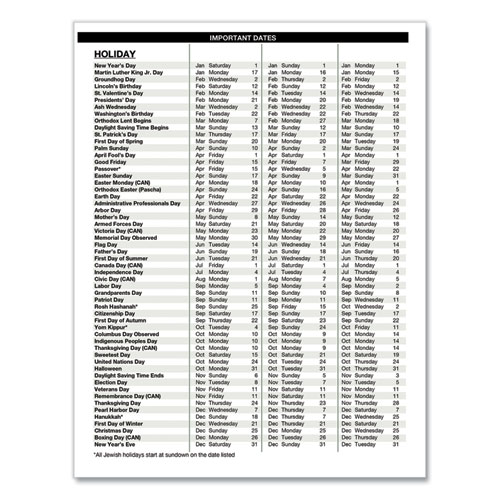 Picture of Executive Series Four-Person Group Practice Daily Appointment Book, 11 x 8.5, Black Hard Cover, 12-Month (Jan to Dec): 2025