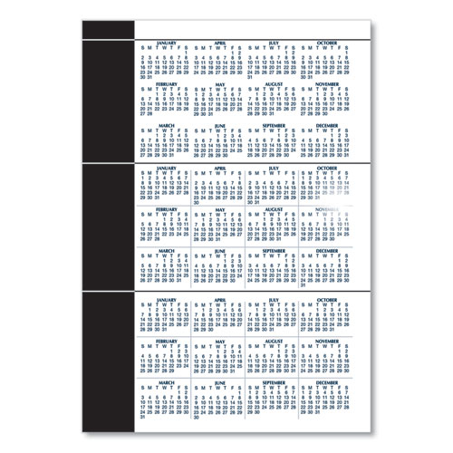 Picture of 24/7 Recycled Daily Appointment Book/Monthly Planner, 10 x 7, Black Cover, 12-Month (Jan to Dec): 2025