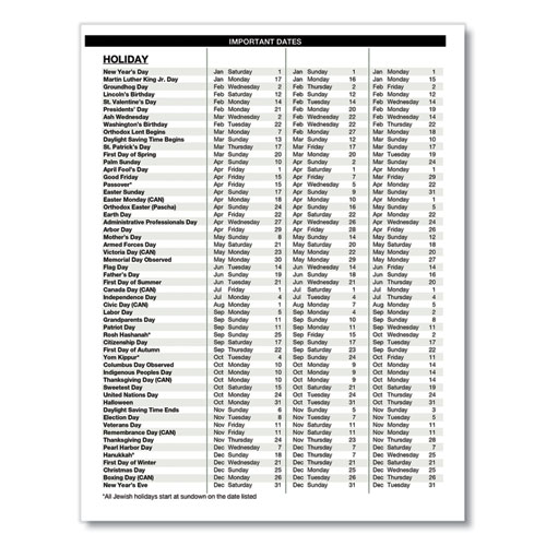 Picture of Four-Person Group Practice Daily Appointment Book, 11 x 8.5, Black Cover, 12-Month (Jan to Dec): 2025