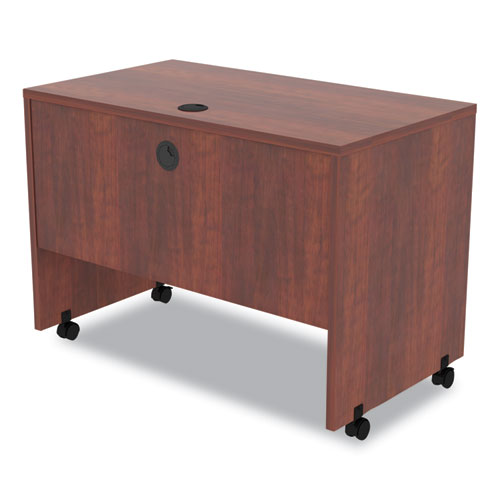 Picture of Alera Valencia Series Mobile Workstation Desk, 41.38" x 23.63" x 30", Medium Cherry