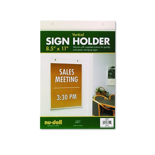 Acrylic+Sign+Holder%2C+Vertical%2C+8.5+x+11%2C+Clear