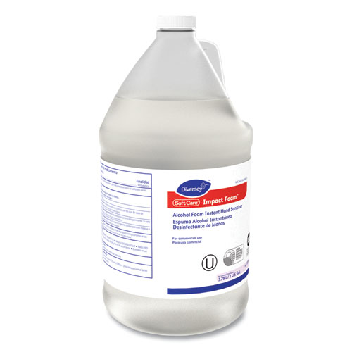 Picture of Soft Care Impact Foam Alcohol Instant Foam Hand Sanitizer, 1 gal Bottle, Alcohol Scent, 4/Carton