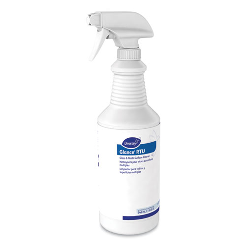 Picture of Glance Glass and Multi-Surface Cleaner, Original, (12) 32 oz Capped Bottles and One Trigger Sprayer