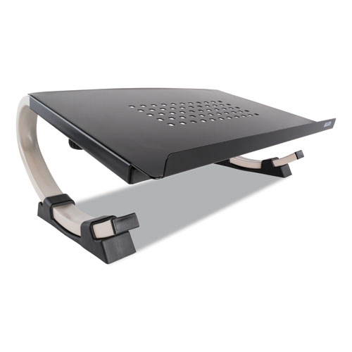 Picture of Redmond Adjustable Curve Notebook Stand, 15" x 11.5" x 6", Black/Silver, Supports 40 lbs