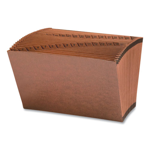 Picture of TUFF Expanding Open-Top Stadium File, 31 Sections, 1/31-Cut Tabs, Legal Size, Redrope