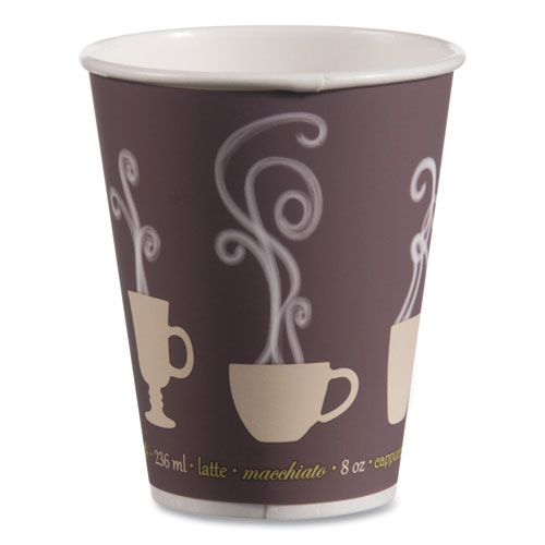 Picture of Thermoguard Insulated Paper Hot Cups, 16 oz, Steam Print, 600/Carton