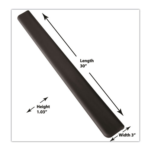 Picture of Gel Wrist Rest for Standing Desks, 30.13 x 3.25, Black