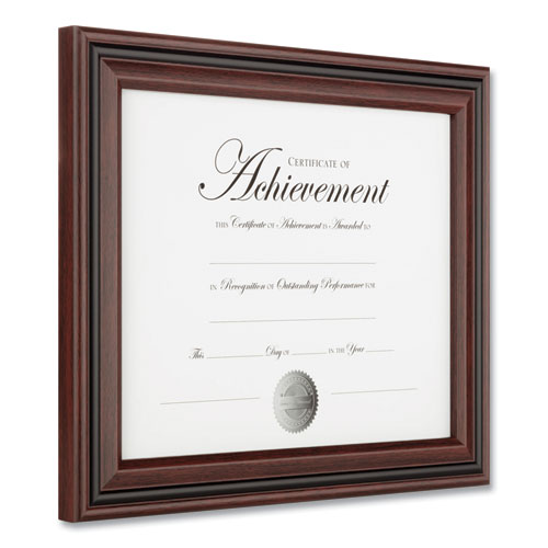 Picture of Desk/Wall Photo Frame, Plastic, 8.5 x 11, Rosewood/Black