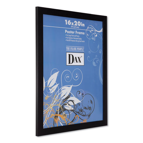 Picture of Black Solid Wood Poster Frames with Plastic Window, Wide Profile, 16 x 20
