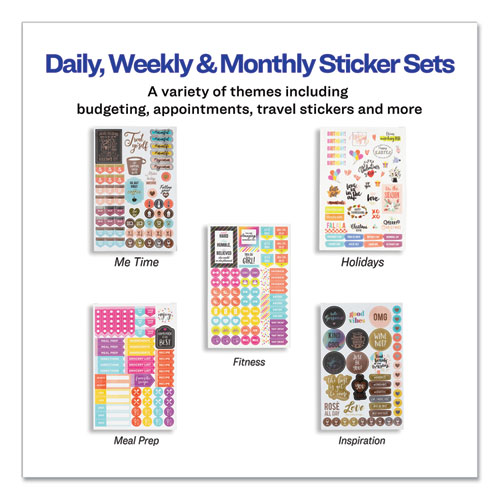 Picture of Planner Sticker Variety Pack for Moms, Budget, Family, Fitness, Holiday, Work, Assorted Colors, 1,820/Pack
