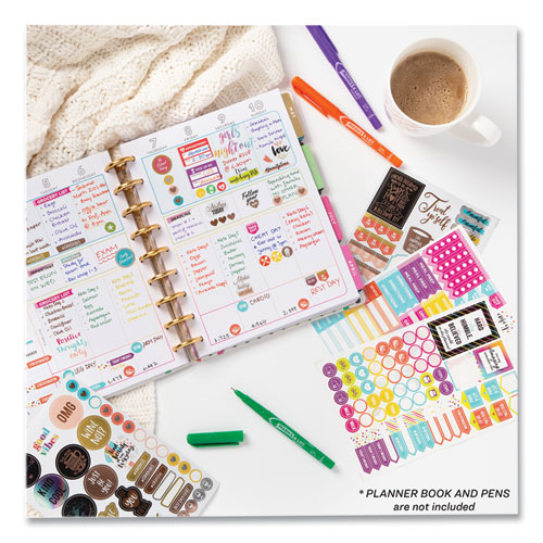 Picture of Planner Sticker Variety Pack for Moms, Budget, Family, Fitness, Holiday, Work, Assorted Colors, 1,820/Pack