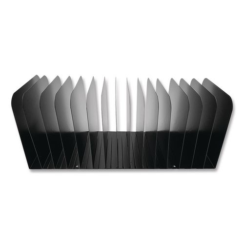 Steel+Vertical+File+Organizer%2C+Flat%2C+15+Sections%2C+Letter+Size+Files%2C+16+X+6.25+X+6.5%2C+Black