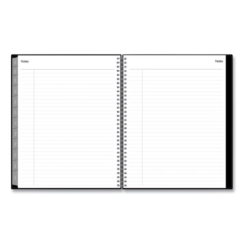 Picture of Enterprise Weekly/Monthly Planner, 11 x 8.5, Black Cover, 12-Month (Jan to Dec): 2025