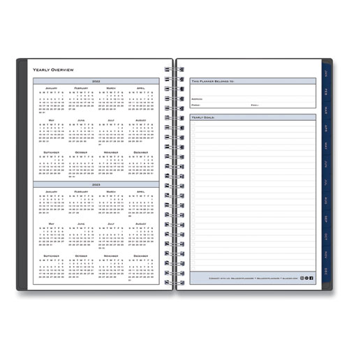 Picture of Passages Weekly/Monthly Planner, 8 x 5, Charcoal Cover, 12-Month (Jan to Dec): 2025