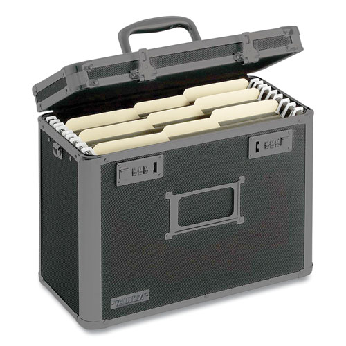 Picture of Locking Personal File Tote, Letter, 7.25 x 13.75 x 12.5, Tactical Black