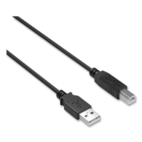 Usb+Printer+Cable%2C+6+Ft%2C+Black