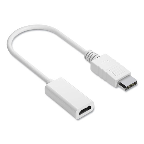 Picture of DisplayPort to HDMI Adapter, 6", White