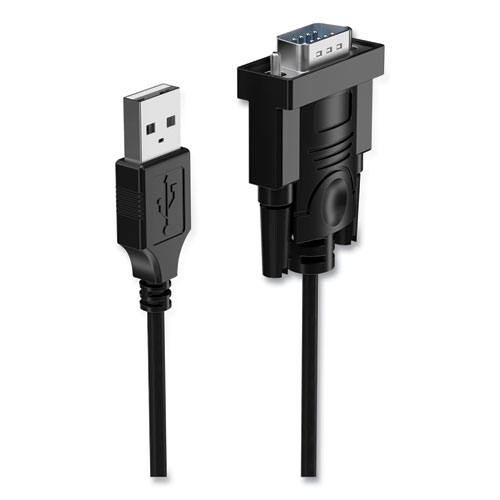 Picture of USB to Serial Adapter, 1 ft, Black