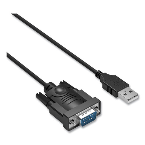 Picture of USB to Serial Adapter, 1 ft, Black