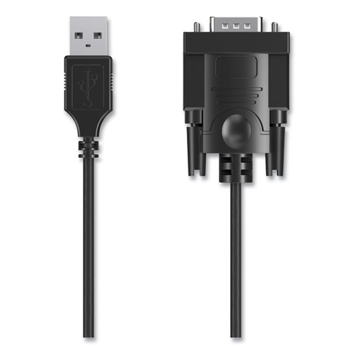 Picture of USB to Serial Adapter, 1 ft, Black