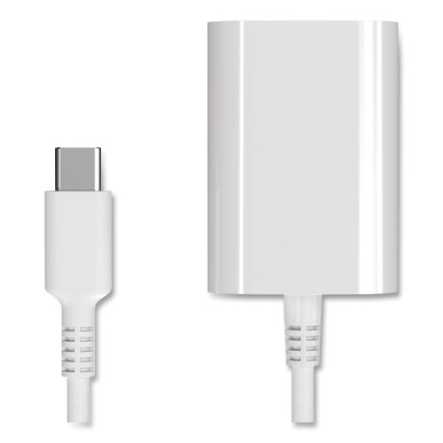 Picture of USB-C to VGA Display Adapter, 6", White