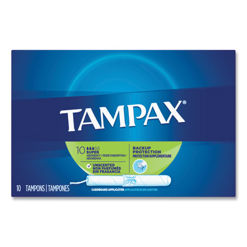 Picture of Cardboard Applicator Tampons, Super, 10/Box