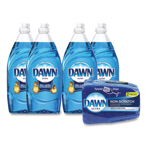 Picture of Ultra Liquid Dish Detergent, Dawn Original, 19.4 oz Bottle, 4/Carton