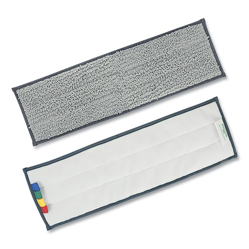 Picture of Excella Reusable Mopping Pad, 20 x 6, Gray with Color-Coding Tabs