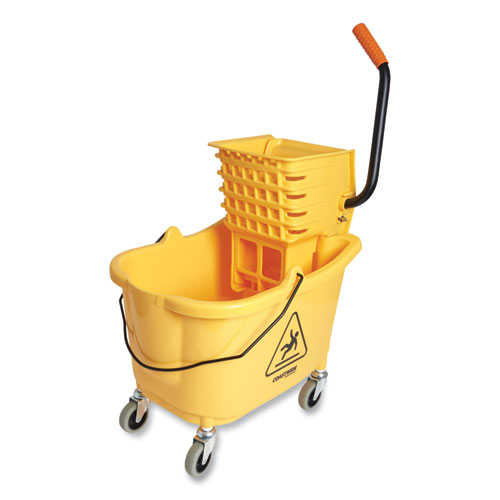 Picture of Bucket and Side-Press Wringer, 35 qt, Yellow/Black