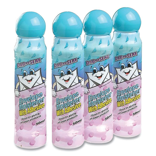 Picture of Dab n' Seal Envelope Moistener with Adhesive, 1.69 oz, 4/Pack