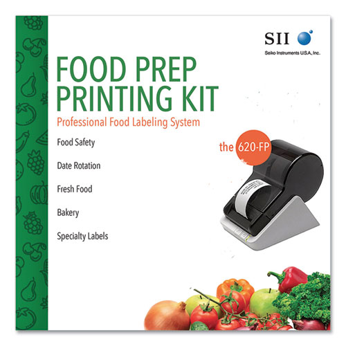 Picture of SLP620-FP Food Prep Kit with One Touch Label Software, 70mm/sec Print Speed, 208dpi, 4.48 x 6.77 x 5.83
