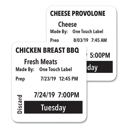 Picture of SLP-FPL Food Prep Labels for Food Prep Labeling Printers, 2" x 2", Black, 500 Labels/Roll